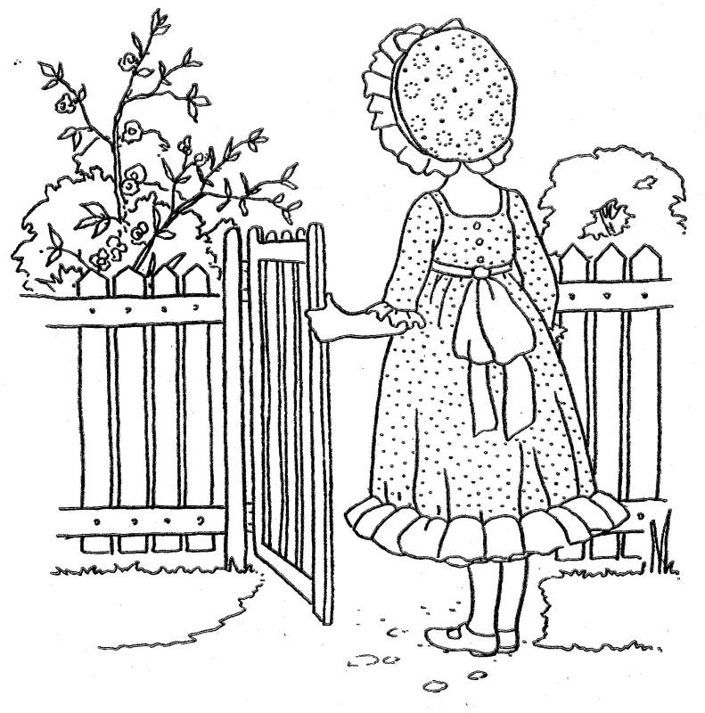 Plansa de colorat cu Holly Hobbie 49 44
